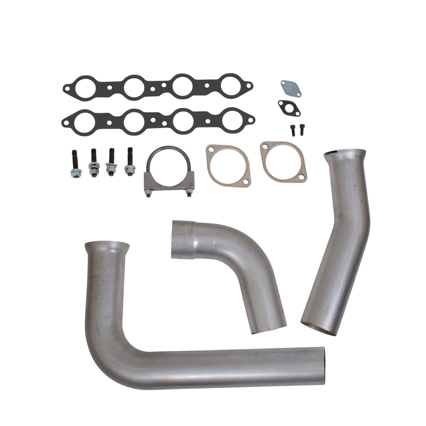 BBK 1999-2002 GM FULL SIZE TRUCK LONG TUBE EXHAUST HEADERS & Y PIPE (CHROME)