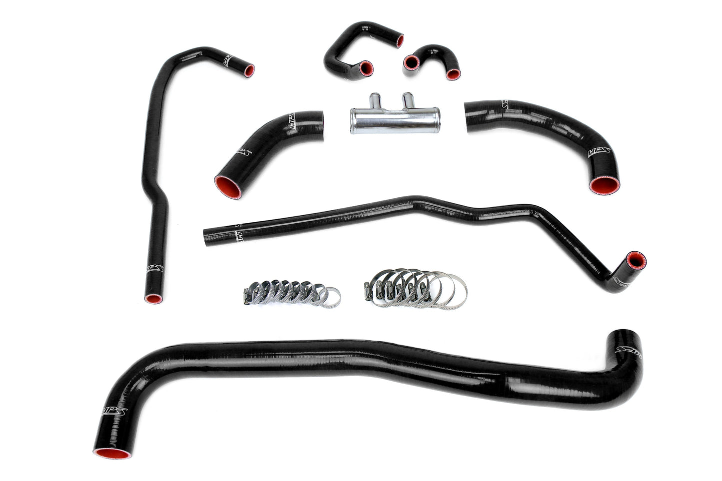 High Temp 3-ply Reinforced Silicone Replaces OEM Rubber Radiator Coolant Hoses.