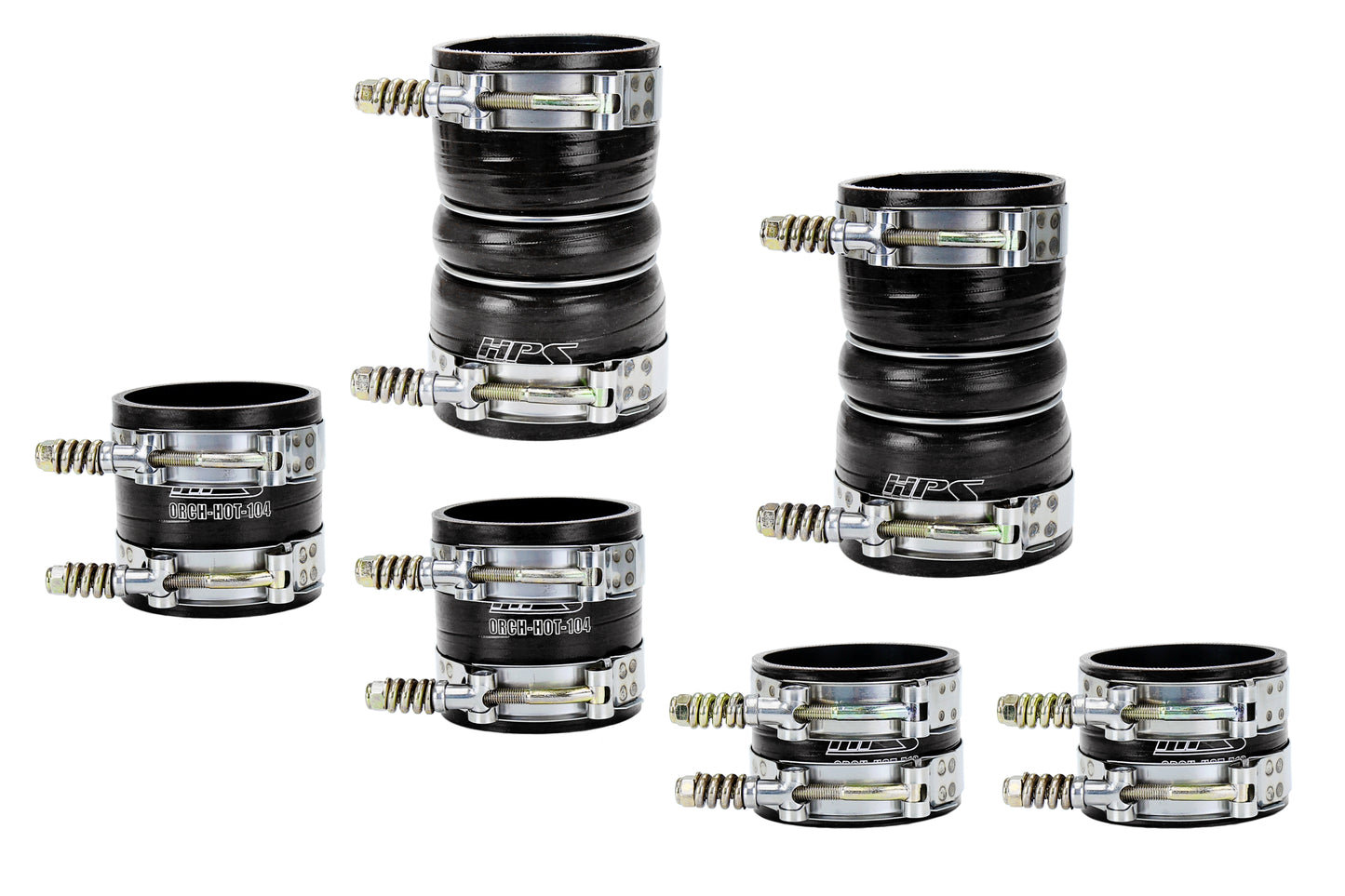 4-ply Reinforced Fluorolined Silicone Replaces OEM Rubber Intercooler Boots
