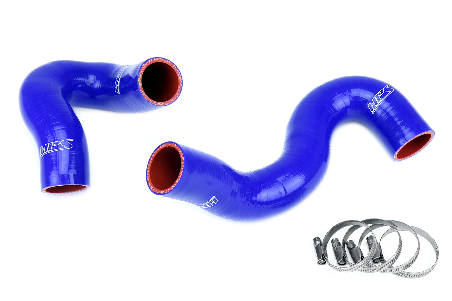 High Temp 3-ply Reinforced Silicone Replaces OEM Rubber Radiator Coolant Hoses.