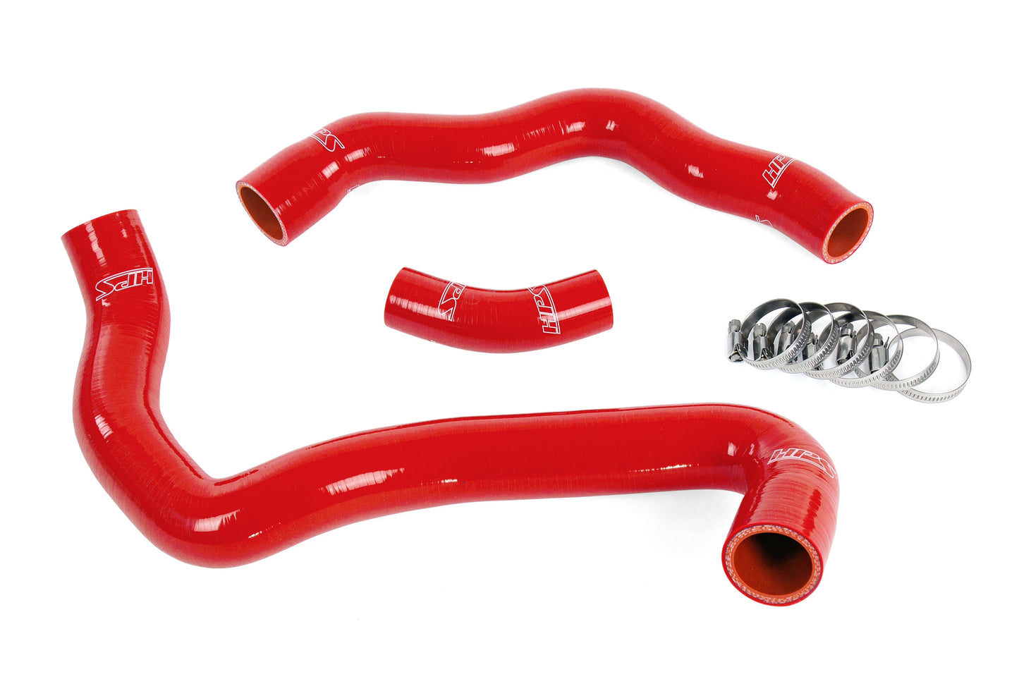 High Temp 3-ply Reinforced Silicone Replaces OEM Rubber Radiator Coolant Hoses.