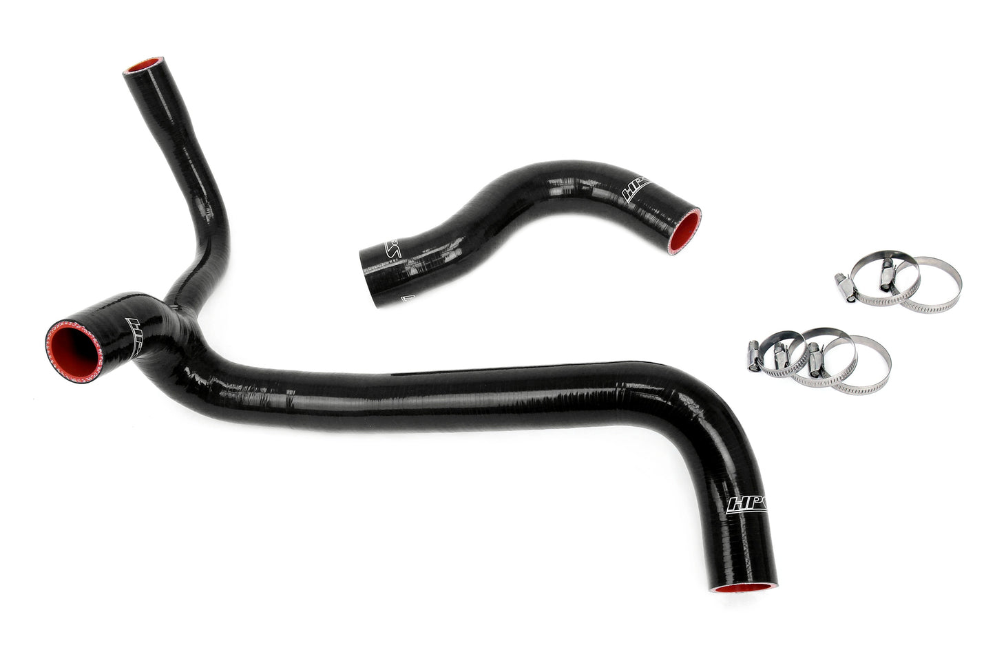 High Temp 3-ply Reinforced Silicone Replaces OEM Rubber Radiator Coolant Hoses.