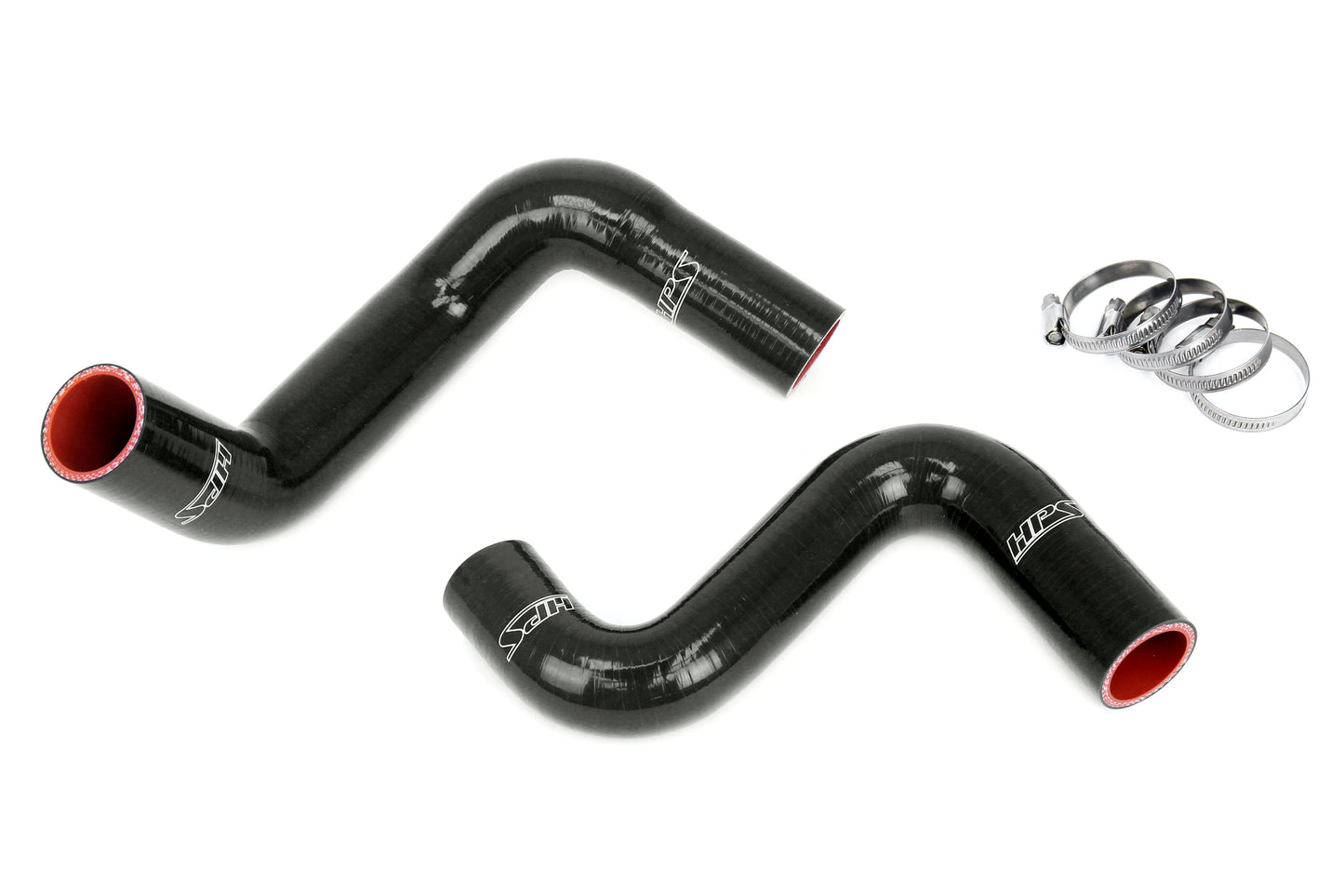High Temp 3-ply Reinforced Silicone Replaces OEM Rubber Radiator Coolant Hoses.