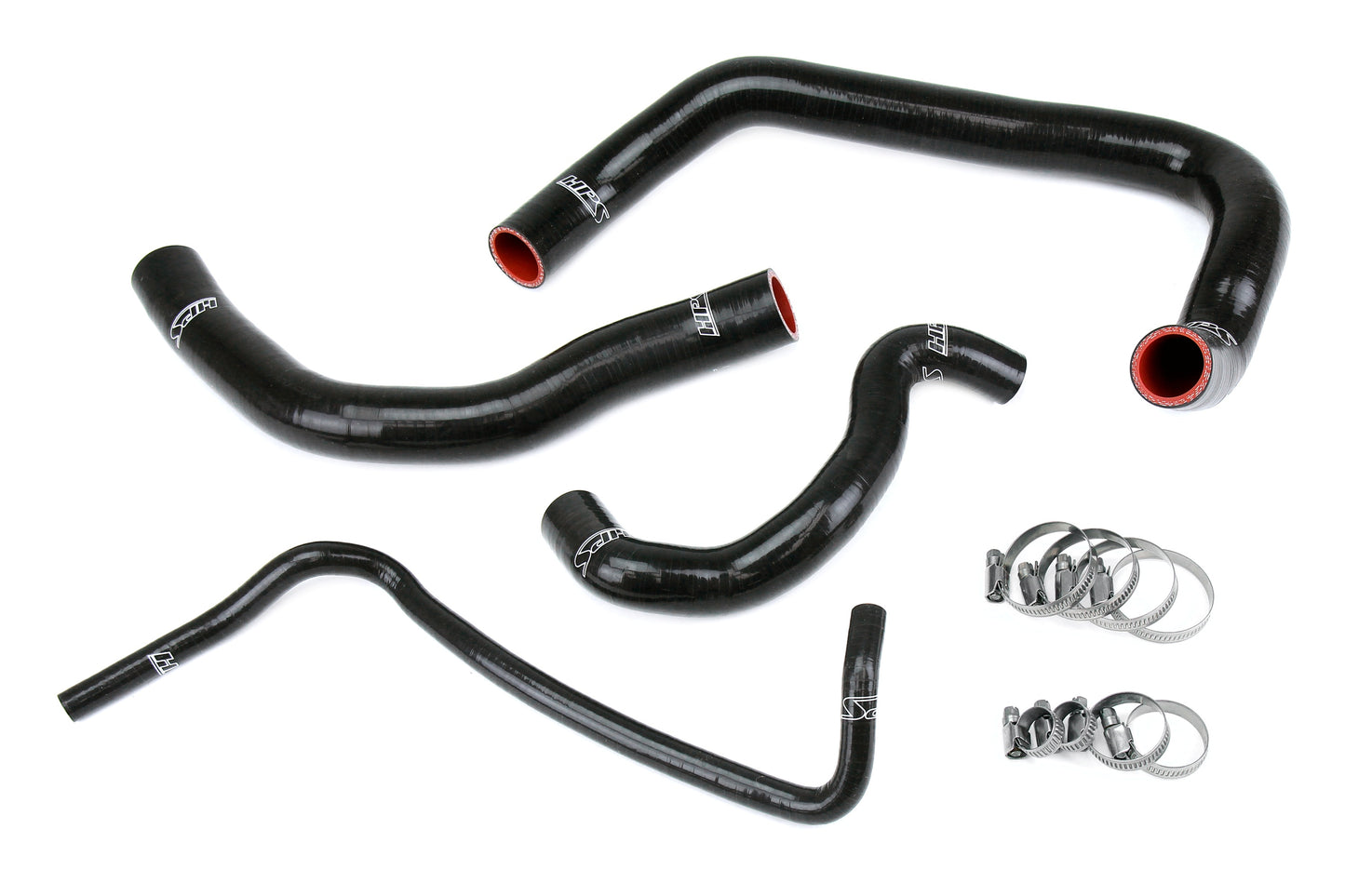 High Temp 3-ply Reinforced Silicone Replaces OEM Rubber Radiator Coolant Hoses.