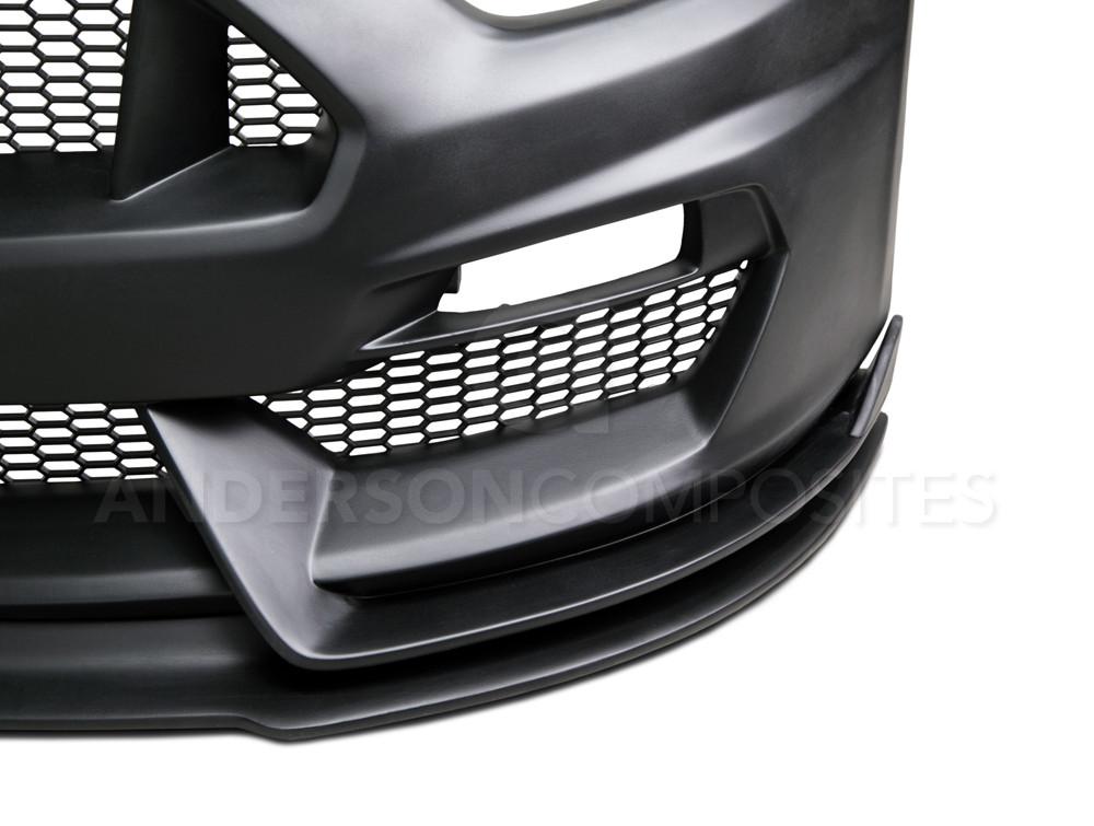 Anderson Composites AC-FB15FDMU-GR-GF Type-GR (GT350 Style) Fiberglass Front Bumper For 2015-2017 Ford Mustang