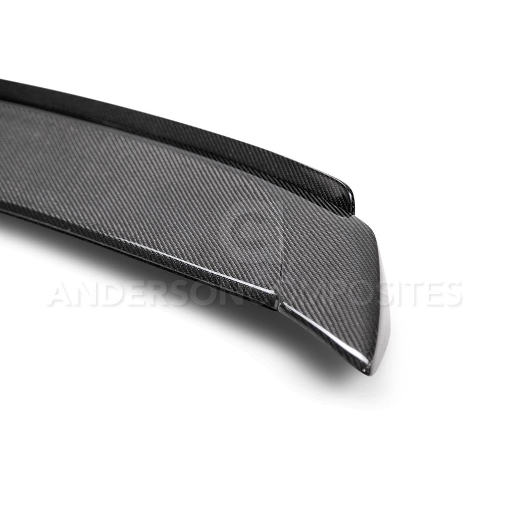 Anderson Composites AC-RS16CHCAM-ST Type-ST Carbon Fiber Rear Spoiler With Wicker Bill For 2016-2021 Chevrolet Camaro (Mounting Points SS Stanchion Spoiler Only)