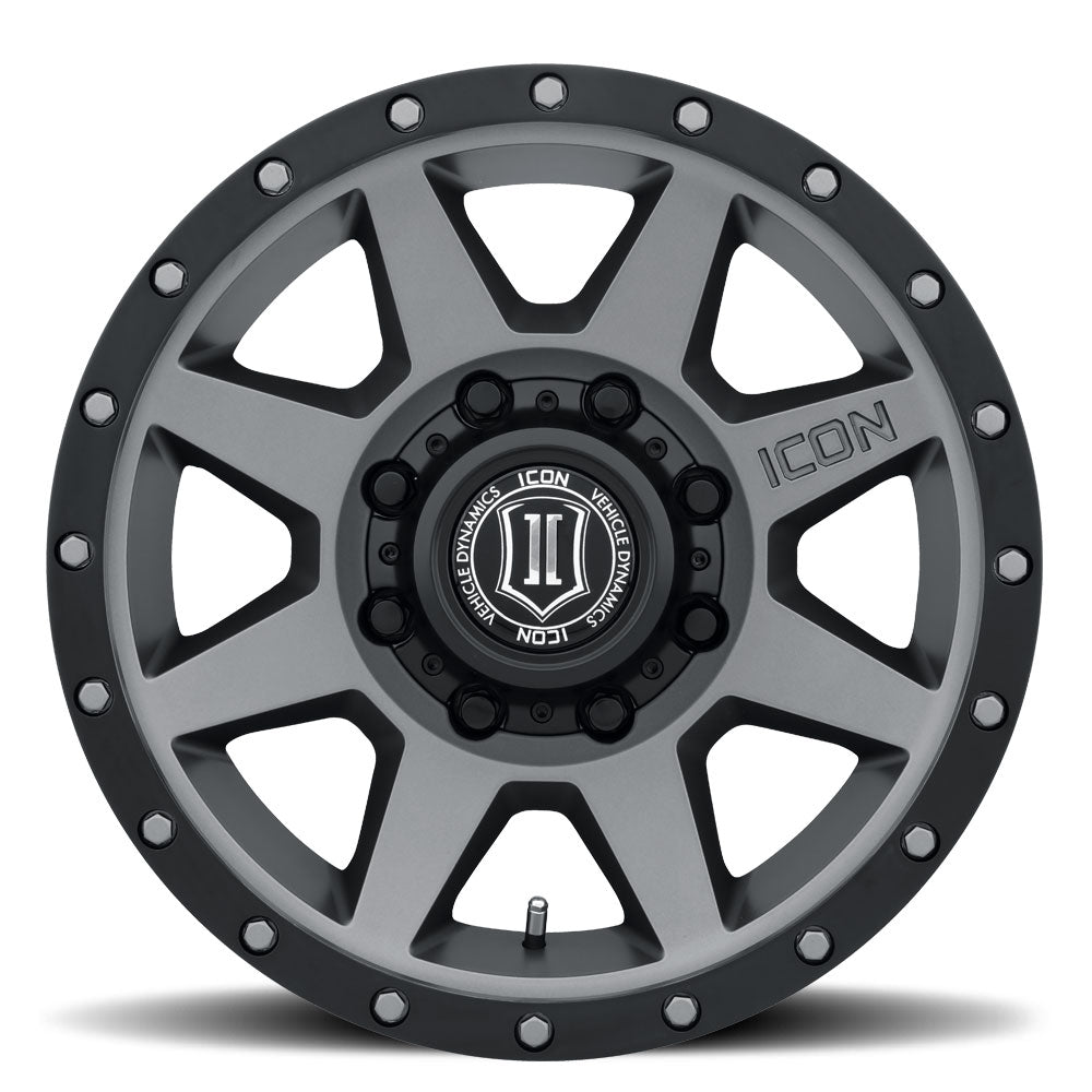 ICON ALLOYS REBOUND HD TITANIUM - 17 X 8.5 / 8 X 6.5 / 13MM / 5.25" BS
