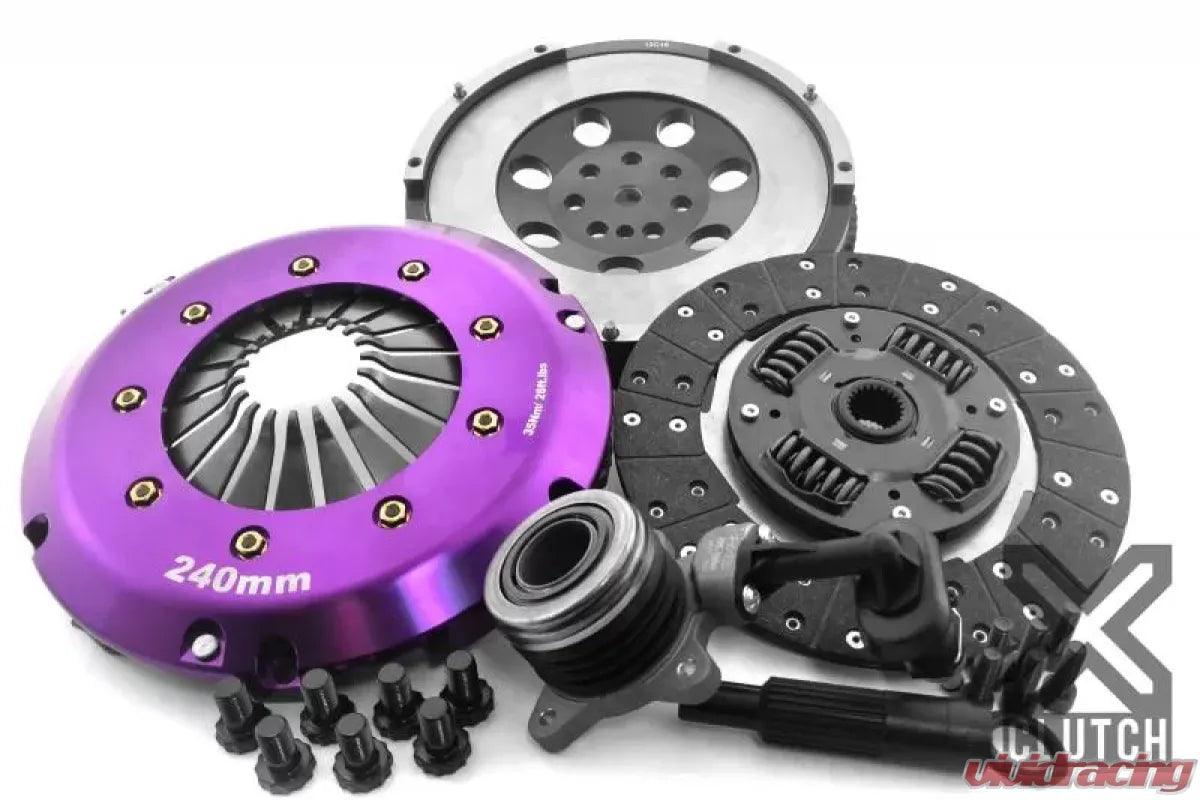 XClutch Clutch Kit with Chromoly Flywheel + HRB Stage 1 Single Sprung Organic Disc XKHD24631-1A
