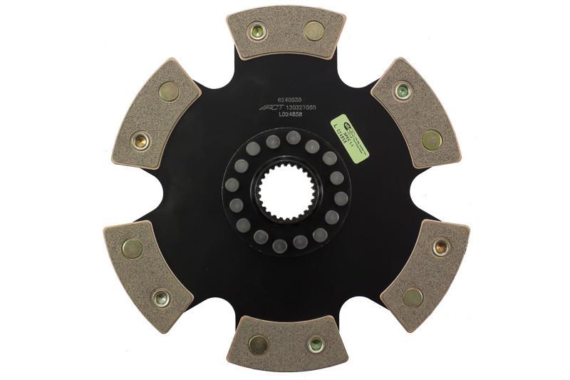 ACT 6-Pad Rigid Racing Clutch Disc | 2007-2014 BMW 335i/ix, 2008-2015 BMW 535i/ix, and 2008-2013 BMW 135i/ix (6240030)