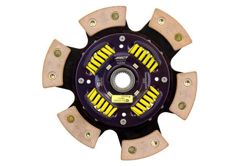 ACT 6-Pad Sprung Racing Clutch Disc | 1990-1996 Nissan 300ZX, 2003-2008 Nissan 350Z/Infiniti G35, and 2009-2020 Nissan 370Z (6250306)