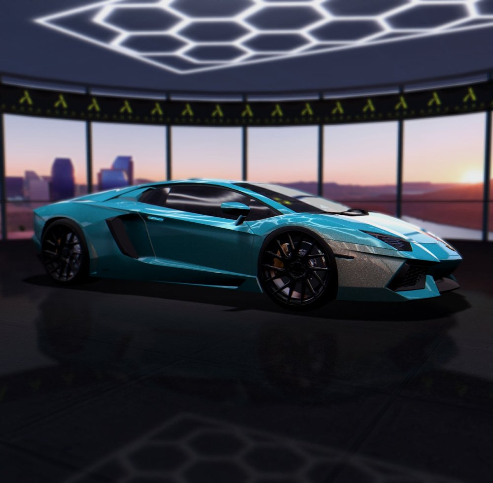 Gloss Diamond Miami Blue Gold Shift