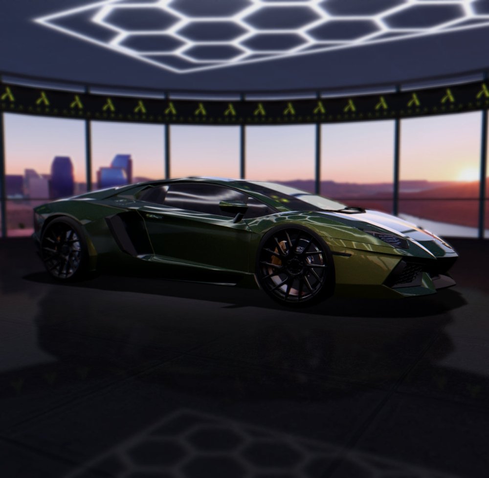 Gloss Diamond Nebula Green Gold