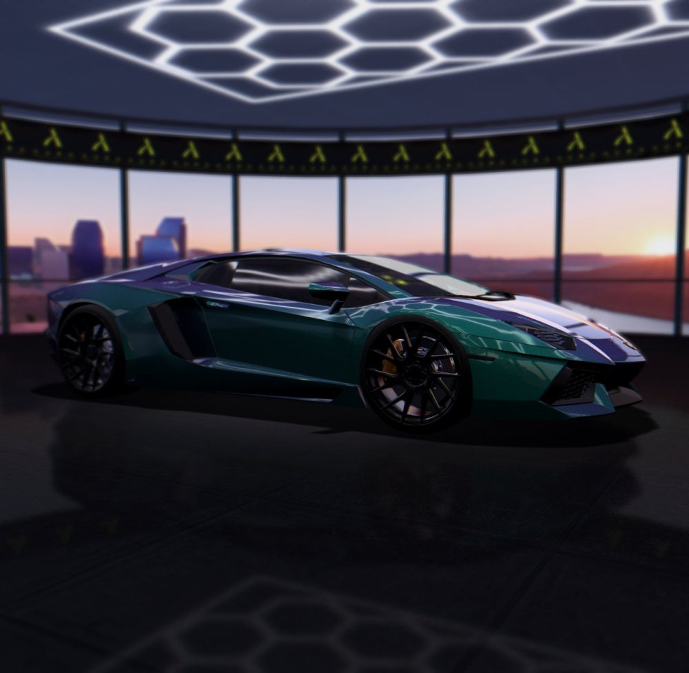 Gloss Diamond Nebula Green Purple