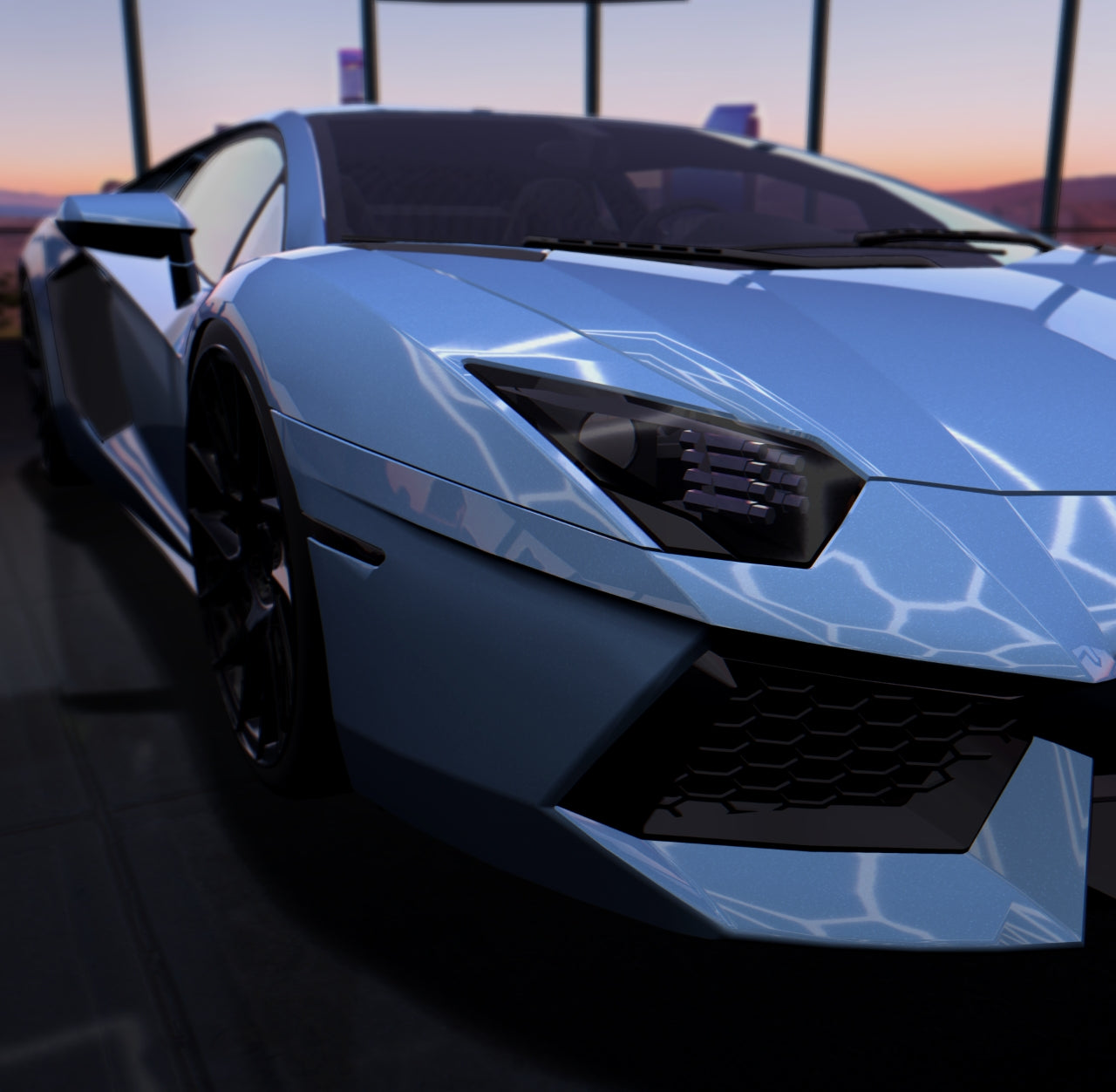 Gloss Metallic Mist Blue