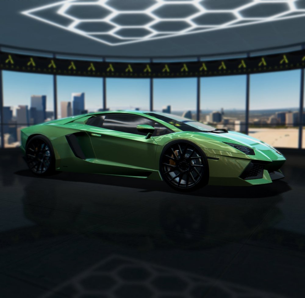 Gloss Nebula Rainbow Emerald Green