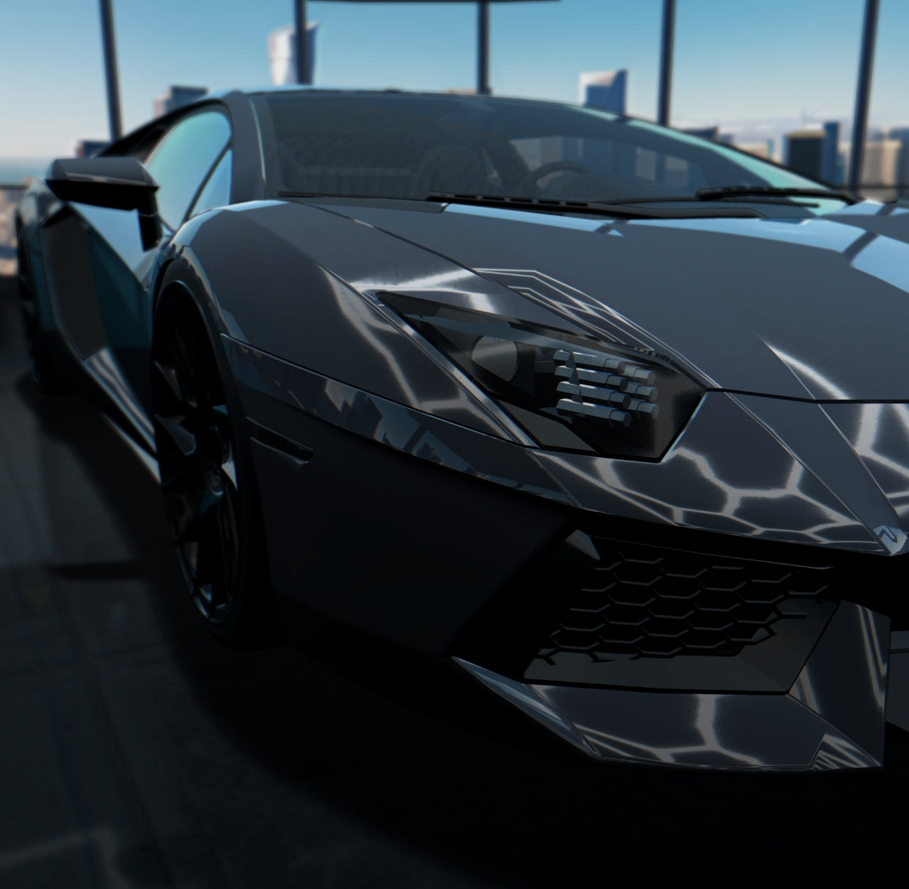 Gloss Paint Metallic Liquid Gunmetal