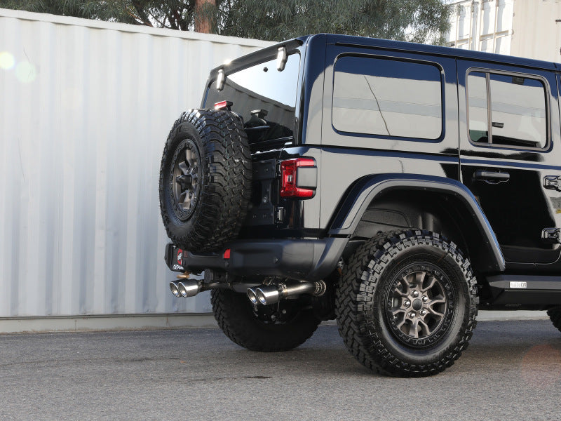 aFe Vulcan Series 2.5in 304SS Cat-Back Exhaust 2021+ Jeep Wrangler - 49-38098-P-C-Dub Tech