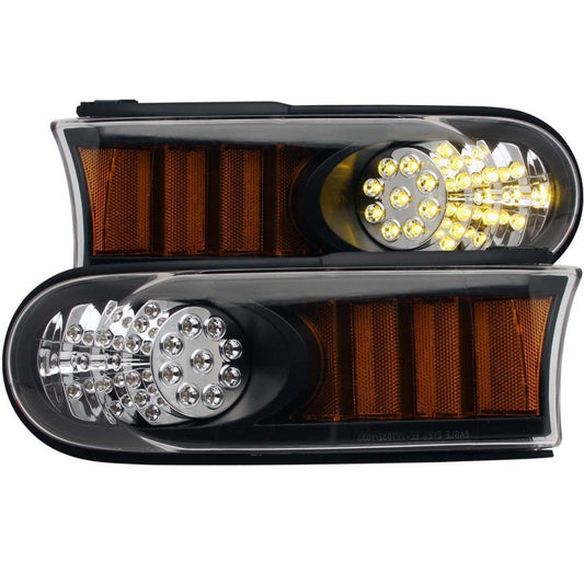 ANZO 2007-2013 Toyota Fj Cruiser LED Parking Lights Black w/ - 511078-C-Dub Tech