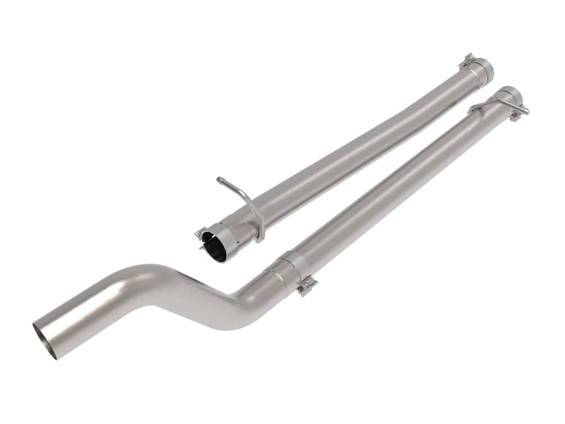 aFe Vulcan Series 3in 304 Stainless Steel Muffler Delete Pipe - 49C32085NM-C-Dub Tech