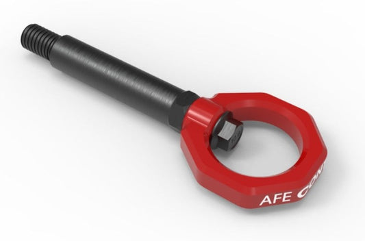 aFe Control Rear Tow Hook Red BMW F-Chassis 2/3/4/M - 450-502002-R-C-Dub Tech