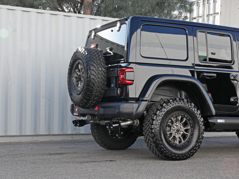 aFe Vulcan Series 2.5in 304SS Cat-Back Exhaust 2021+ Jeep Wrangler - 49-38098-B-C-Dub Tech