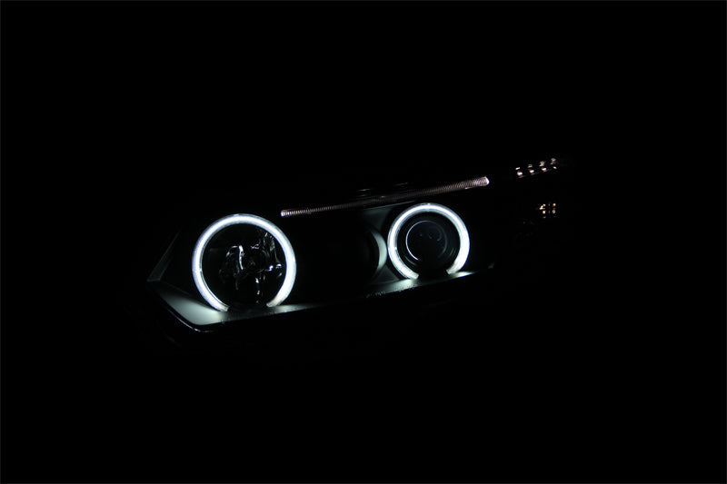 ANZO 2006-2011 Honda Civic Projector Headlights w/ Halo Black (CCFL) - 121062-C-Dub Tech