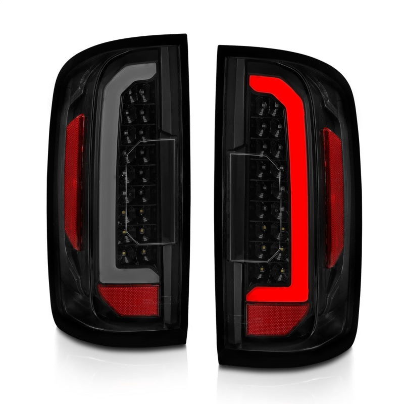 ANZO 15-21 GMC Canyon LED Taillights w/ Light Bar Black - 311403-C-Dub Tech
