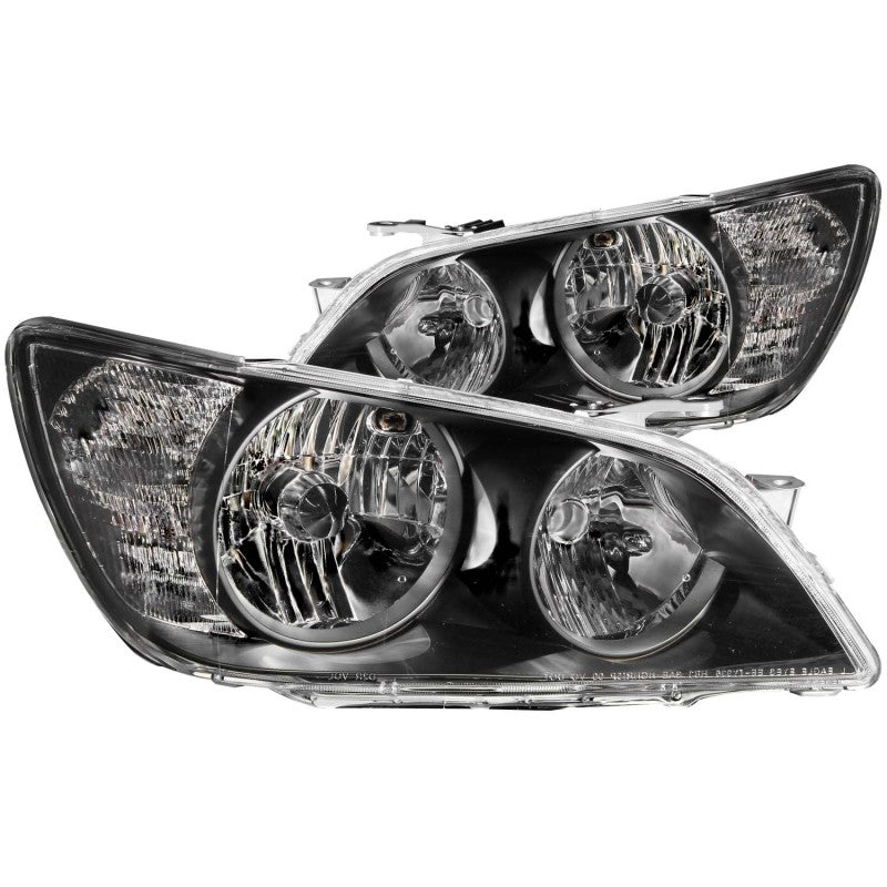 ANZO 2001-2005 Lexus Is300 Crystal Headlights Black - 121210-C-Dub Tech