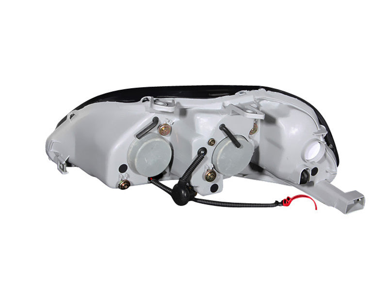ANZO 1996-1998 Honda Civic Projector Headlights w/ Halo Black - 121068-C-Dub Tech