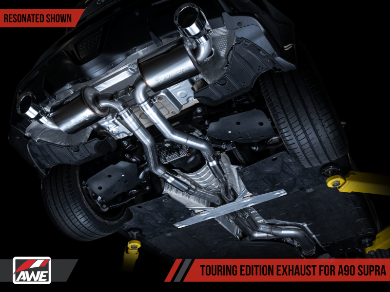 AWE 2020 Toyota Supra A90 Resonated Touring Edition Exhaust - - 3015-33132-C-Dub Tech