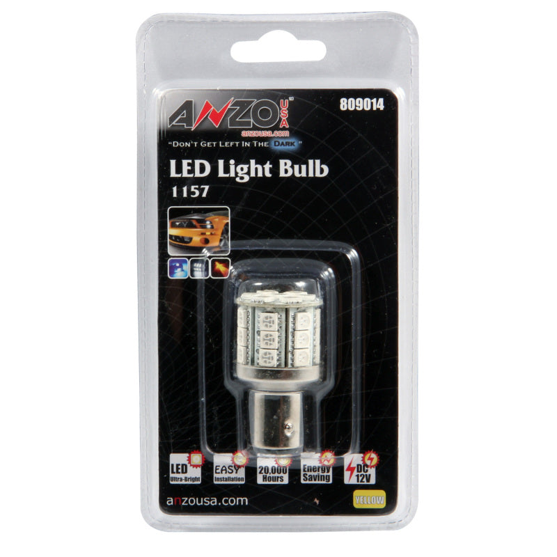 ANZO LED Bulbs Universal LED 1157 Amber - 28 LEDs - 809014-C-Dub Tech