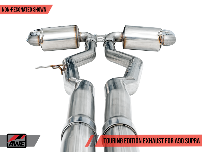 AWE 2020 Toyota Supra A90 Non-Resonated Touring Edition Exhaust - - 3020-32058-C-Dub Tech