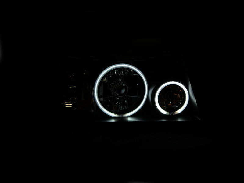ANZO 2001-2011 Ford Ranger Projector Headlights w/ Halo Black (CCFL) - 111152-C-Dub Tech