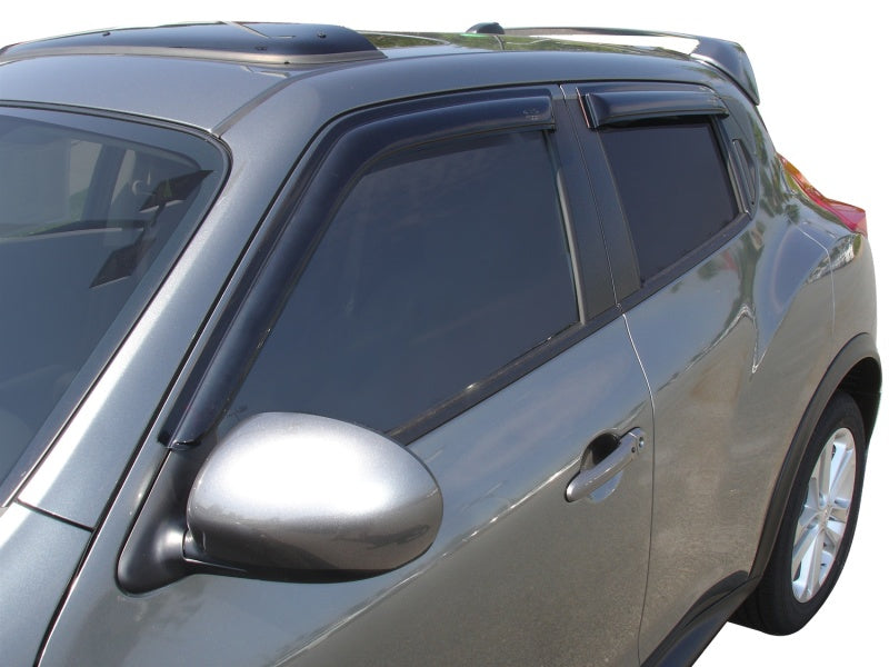 AVS 10-18 Nissan Juke Ventvisor Outside Mount Window Deflectors 4pc - 94378-C-Dub Tech