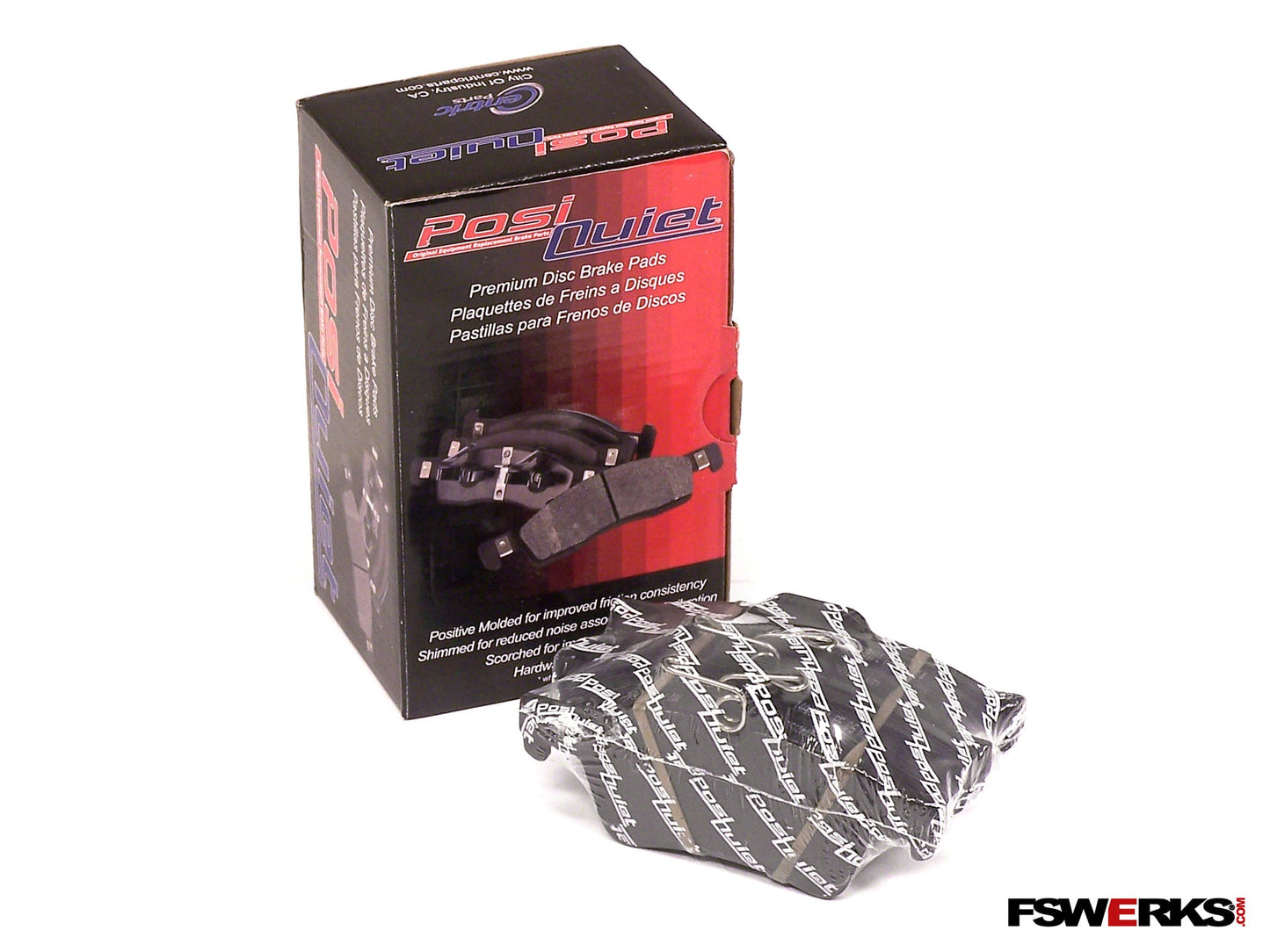Stoptech Posi Quiet Premium Semi-Metallic Rear Brake Pads - Ford Focus/C-Max/Escape/Transit 2012-2018
