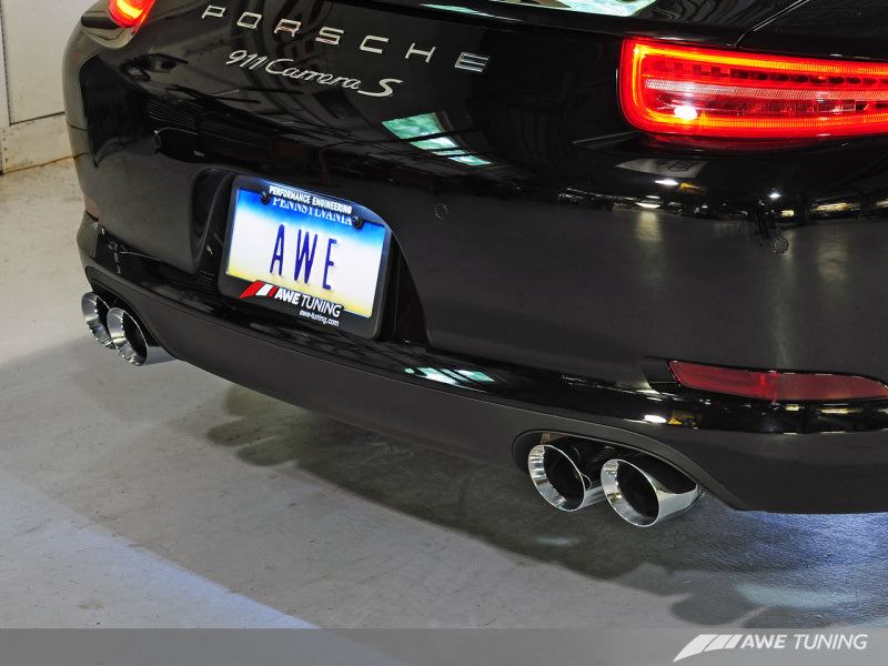 AWE Tuning Porsche 991 SwitchPath Exhaust for Non-PSE Cars Chrome - 3025-42012-C-Dub Tech