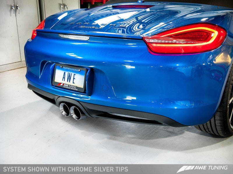 AWE Tuning Porsche 981 Performance Exhaust System - w/Chrome Silver - 3010-32020-C-Dub Tech