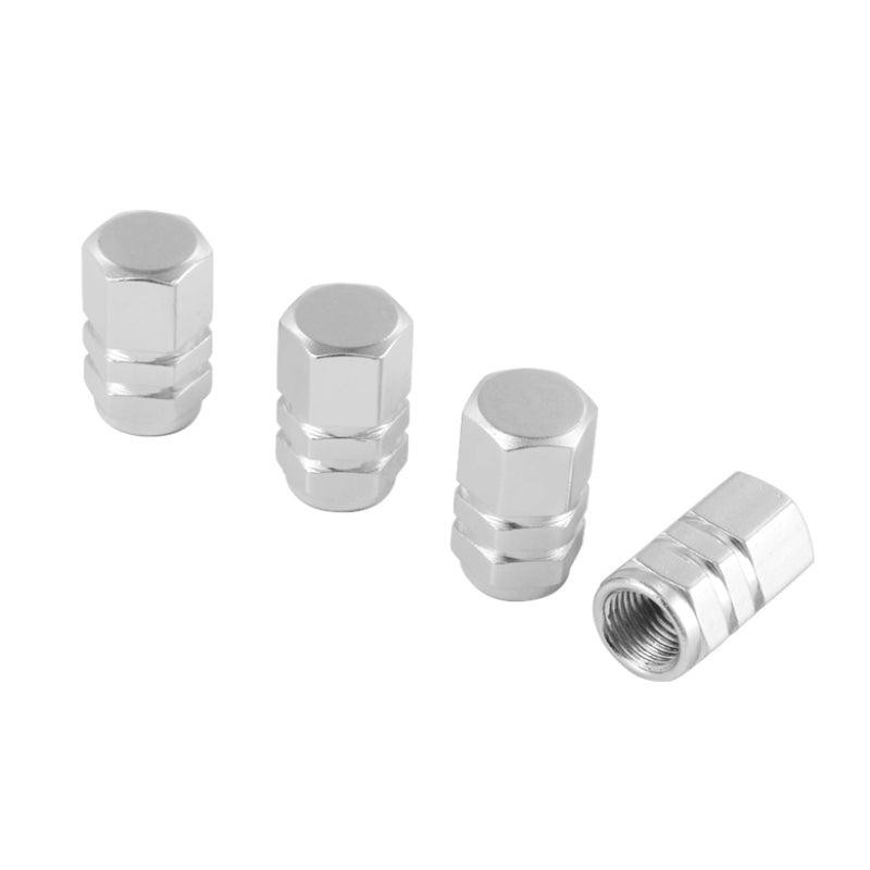 Xtune Tires Valve Stem Cap 4pcs Silver ACC-VC01-SL - 9933394