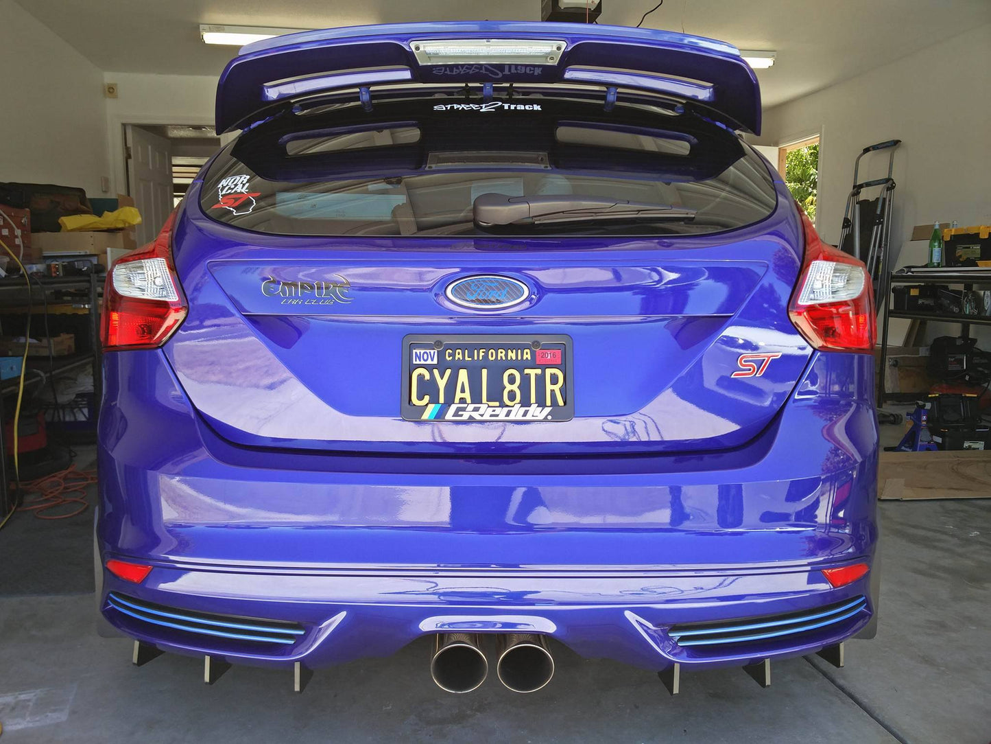 2013-2018 Ford Focus ST 6-Pack Rear Diffuser Fins-C-Dub Tech