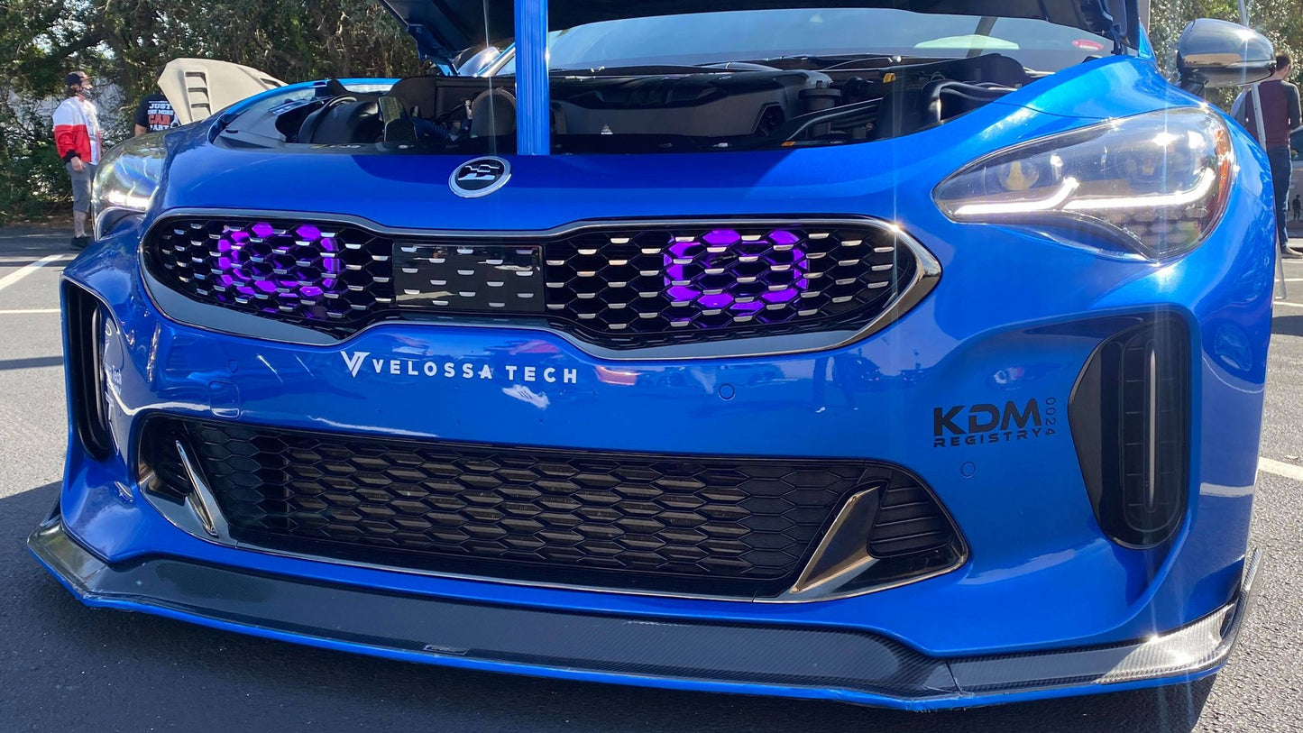 2017-2023 Kia Stinger 3.3T/2.0T/2.5T Dual BIG MOUTH "LIT KIT" Ram Air Intake Snorkels-C-Dub Tech