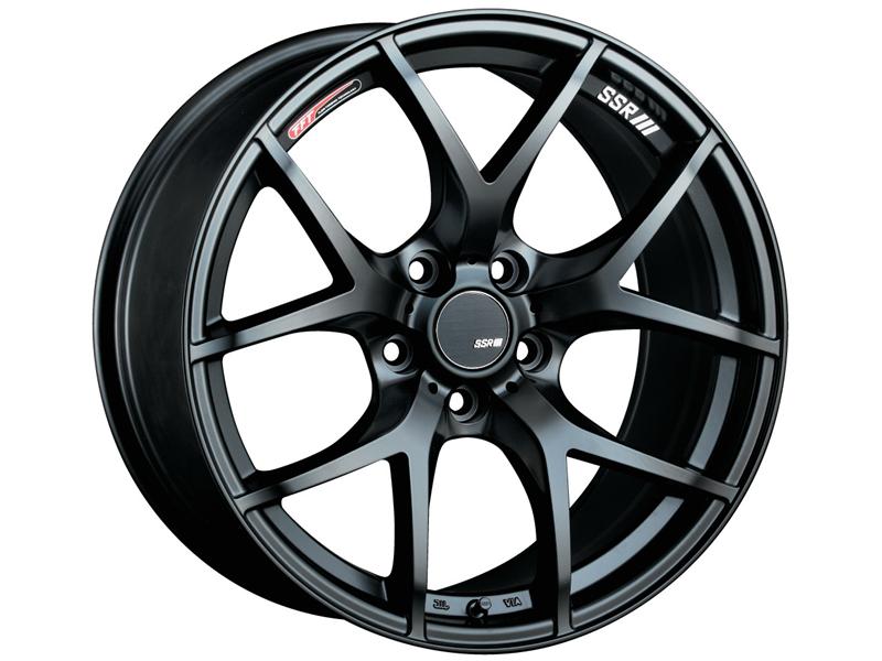 SSR GTV03 18x8.5 5x114.3 40mm Offset Flat Black Wheel 05-07 - T618850+4005GMB