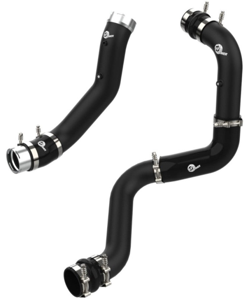 aFe BladeRunner Black 3in Aluminum Charge Pipe Kit 20-21 GM - 46-20444-B-C-Dub Tech