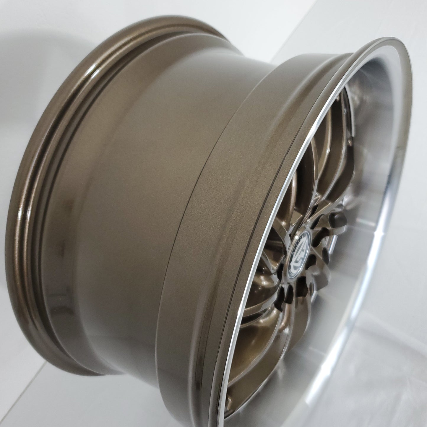 Stance Tuning Wheels - STR1 Directional (Left) Bronze Machined Lip 18x9