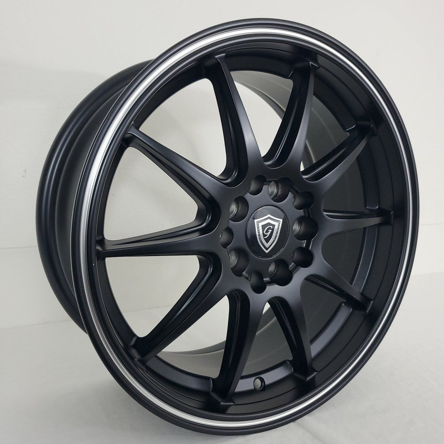 G-Line Luxury Wheels - G1068 Satin Black Machined Tip 16x7