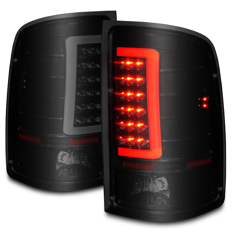 ANZO 2007-2013 GMC Sierra LED Tail Lights w/ Light Bar - 311389-C-Dub Tech
