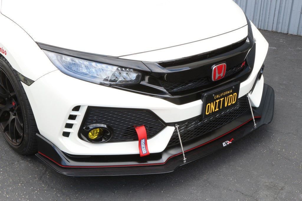 APR Performance Carbon Fiber Wind Splitter With Rods - CW-917022-C-Dub Tech