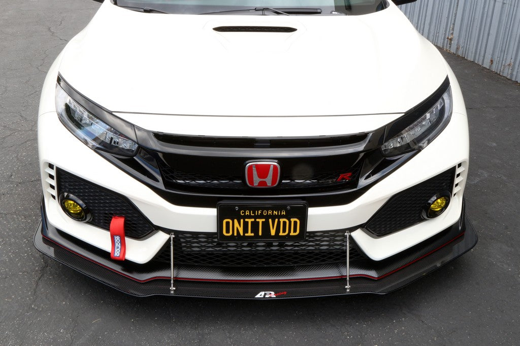 APR Performance Carbon Fiber Wind Splitter With Rods - CW-917022-C-Dub Tech