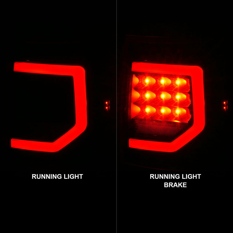 Anzo 07-11 Toyota Tundra Full LED Tailights Black Housing Clear - 311386-C-Dub Tech