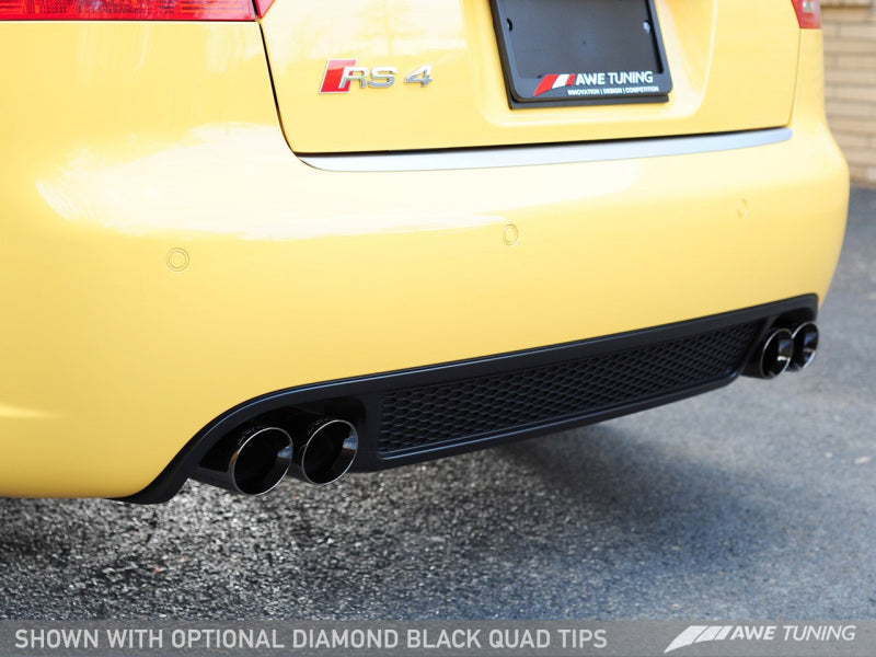 AWE Tuning Audi B7 RS4 Track Edition Exhaust - Diamond - 3020-43018-C-Dub Tech
