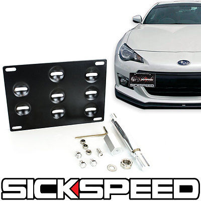 FRONT BUMPER TOW HOOK MOUNTING LICENSE PLATE RELOCATION BRACKET EG EK ES FD